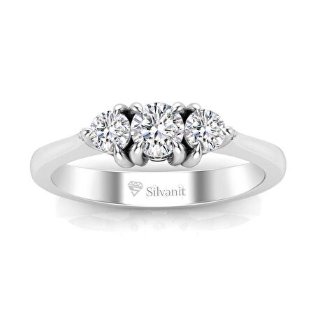 0,35 Karat Pırlanta Tria Yüzük