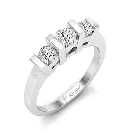 0,50 Karat Pırlanta Tria Yüzük