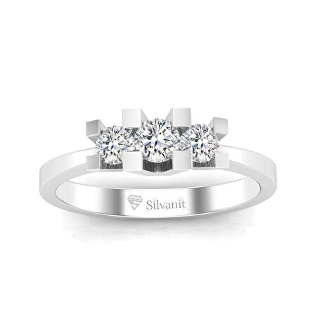 0,35 Karat Pırlanta Tria Yüzük