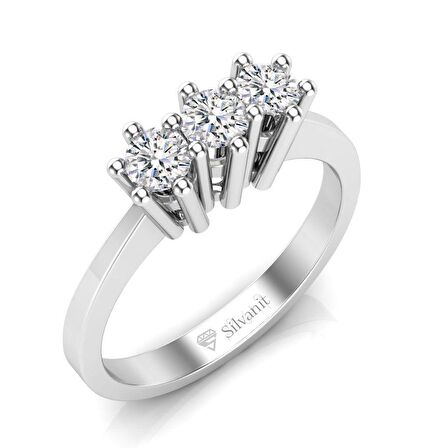 0,45 Karat Pırlanta Tria Yüzük