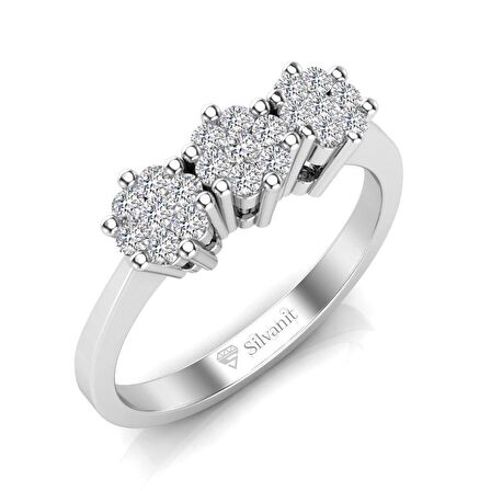 0,30 Karat Pırlanta Tria Yüzük