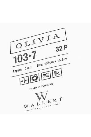 modern vinil duvar kağıdı 103-7 | wallert olivia, gri, kağıt taban taban + vinil kaplama - 16.5 m²