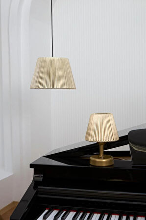 Modern Eskitme Gold Deri Avize