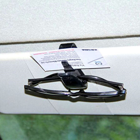 Araç İçi Mandallı Güneş Gözlüğü Kartvizit Tutacağı Klips Aparat  GO50603437580