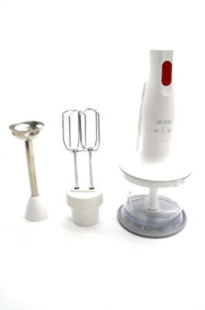 BLENDER SETİ  DOĞRAYICI - MİKSER - BLENDER  600ML HAZNE  350W SHB-3182  GO5060Gok110044
