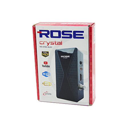 ROSE CRYSTAL FULL HD UYDU ALICISI  1080P - HDMI - WİFİ - AV - YOUTUBE  GO5060Gok111601