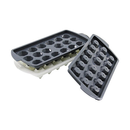 PLASTİK RENKLİ KAPAKLI ELMAS BUZLUK  GO5060Gok181061