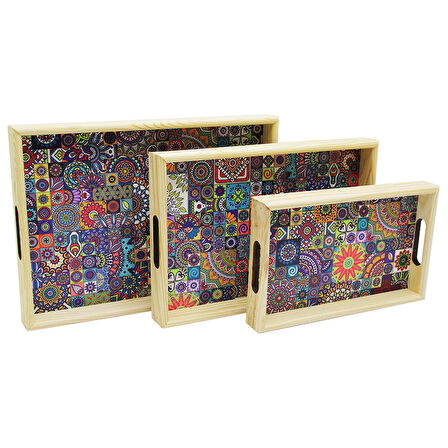 3 BOY AHŞAP TEPSİ DESENLİ ZEMİN 16X26 - 21X31 - 24X34CM  GO50608667860