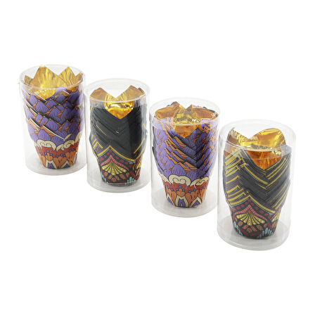 20 PCS GOLD - FOLYOLUYUVARLAK - KALIN - KULAKLI MUFFİN KAĞIT KEK KAPSÜLÜ  GO5060Gok222967
