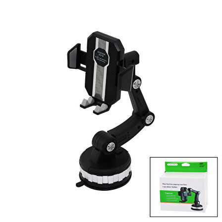 OTO- ARAÇ TELEFON- BARDAK TUTUCU VANTUZAKROBAT- 3 EKLEMLİ AYAR - 360°  GO5060Gok111702