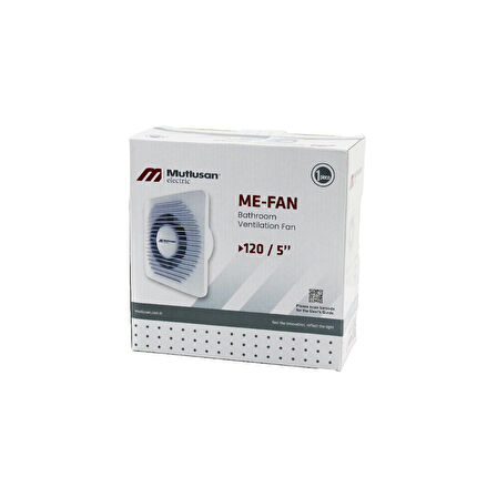 MUTLUSAN-001 211 000 120 00 00 ME-FAN 120/5&amp;quot; BANYO TUVALET HAVALANDIRMA ASPİRATÖRÜ 15W 1900RPM 120M3/H (5060)