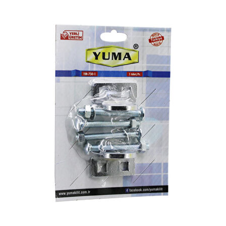 YUMA YM-730-1 KAPI EMNİYET REZESİ  ASMA KİLİT TAKILABİLİR MENTEŞE (5060)