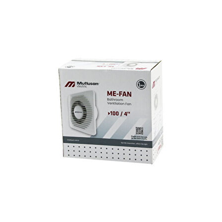 MUTLUSAN-001 211 000 100 00 00 ME-FAN 1004&amp;quot;BANYO TUVALET HAVALANDIRMA ASPİRATÖRÜ 12W 2450RPM 100M3/H (5060)