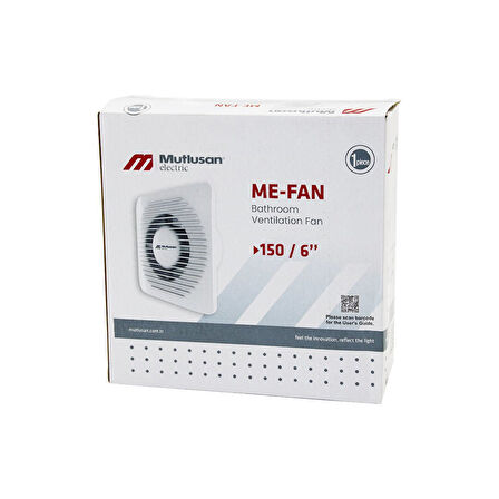 MUTLUSAN-001 211 000 150 00 00 ME-FAN 1506&amp;quot;BANYO TUVALET HAVALANDIRMA ASPİRATÖRÜ 20W 2800RPM 160M3/H (5060)