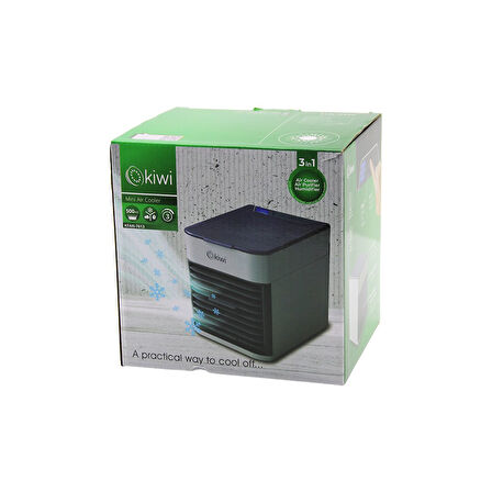 KİWİ KFAN-7613 3İN1=SOĞUK BUHARLI NEMLENDİRME - USB FAN - GECE LAMBAMASA ÜSTÜVANTİLATÖR 500ML3KDM HIZ (5060)