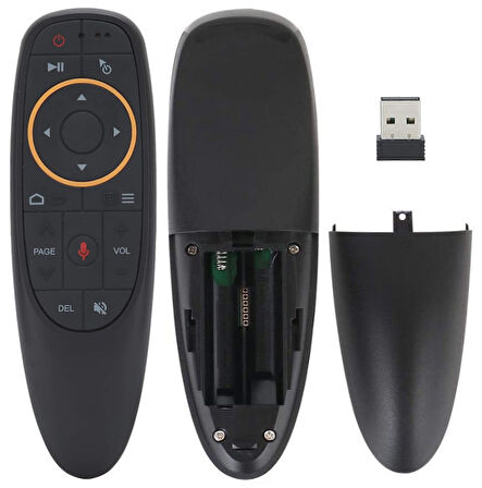 G10 ANDROID-WINDOWS-MAC-LINUX-TV BOX UYUMLU SES KOMUTLU AIR MOUSE 2.4GHZ SMART TV AKILLI KUMANDA (5060)