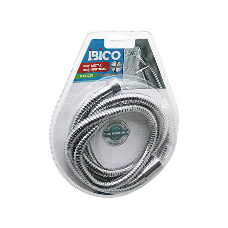 360 DERECE - METAL  DUŞ HORTUMU  1.5MT   VAKUMLU AMBALAJ   ANTİ TWİST=DOLANMAZ-KIVRILMAZ-KOPMAZ (5060)
