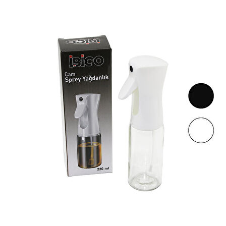 CAM 220ML YAĞDANLIK SPREY SİYAH - BEYAZ PLASTİK BAŞLIK (5060)