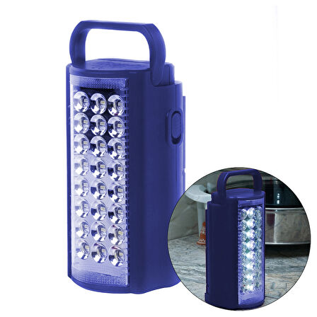 24 LEDLİ ŞARJLI IŞILDAK (6V4A AKÜLÜ * POWERBANK ÖZELLİKLİ) (5060)