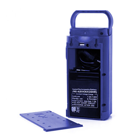 24 LEDLİ ŞARJLI IŞILDAK (6V4A AKÜLÜ * POWERBANK ÖZELLİKLİ) (5060)