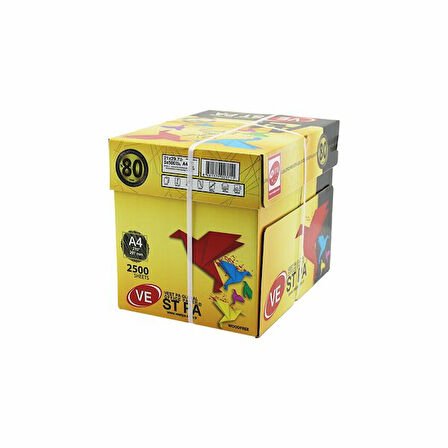 VE STPA OFFICE PAPER A4 FOTOKOPİ KAĞIT 2500LÜ 210X297MM (5060)
