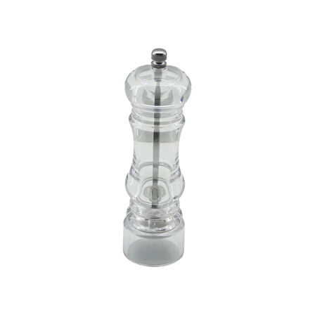KÜÇÜK AKRİLİK ŞEFFAF MİKA KRİSTAL PLASTİK BAHARAT ÖĞÜTÜCÜ ÇAP: 5CM Y: 17.5CM (5060)
