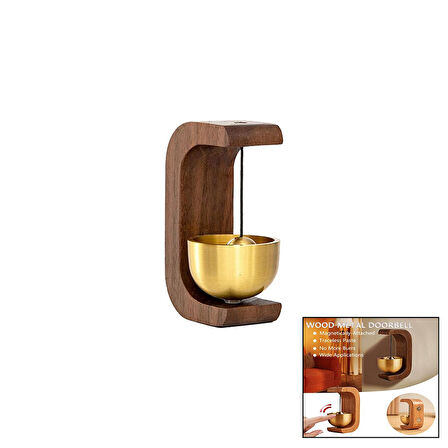 MIKNATISLI DEPREM ZİLİ - METAL DEKORATİF KAPI - DOLAP ZİLİ (5060)