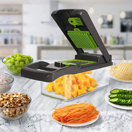 Sebze Doğrayıcı Sebze Dilimleyici 14 Pcs (5060)