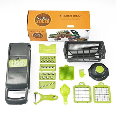 Sebze Doğrayıcı Sebze Dilimleyici 14 Pcs (5060)