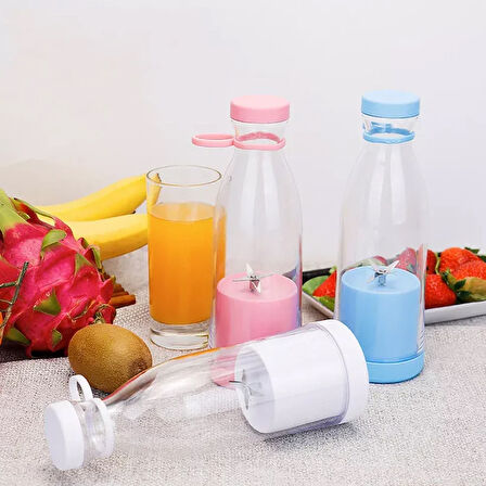 Taşınabilir Mini Şarjlı Blender Meyve Sıkacağı Smoothie Shake Yapıcı B-008 (5060)