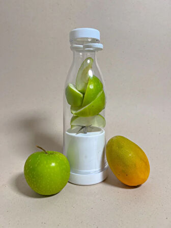 Taşınabilir Mini Şarjlı Blender Meyve Sıkacağı Smoothie Shake Yapıcı B-008 (5060)