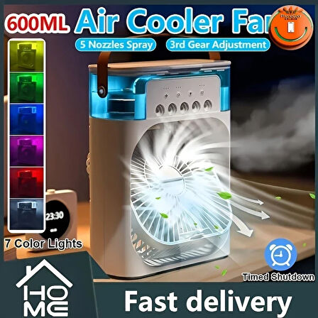 Taşınabilir Vantilatör Su Soğutmalı Masaüstü Usb Fan (5060)