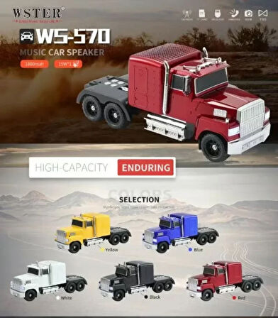 WS-570 Araba Şekli Bluetooth Hoparlör Retro HIFI Stereo Soundbox Masaüstü Bilgisayar Müzik Çalar (5060)