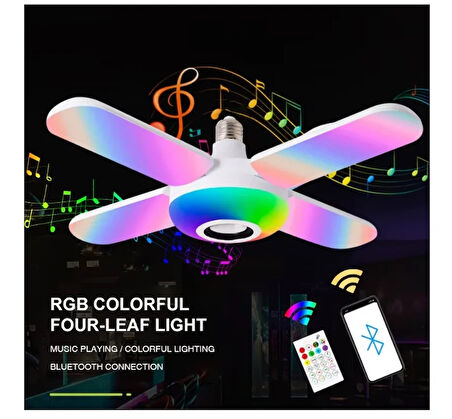 Flash Point 40 Watt Bluetooth 4+1 Musıc Magıc Led Ampul (5060)