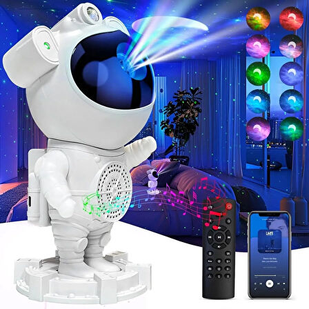 Akıllı Astronot Projeksiyon Gece Aydınlatma &amp;amp; Bluetooth Hoparlör (5060)