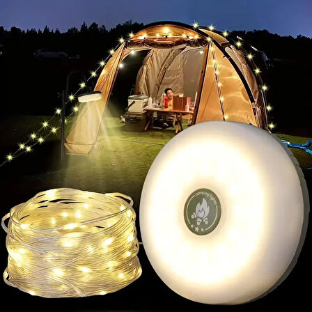6 Fonksiyonlu 8 Metre Usb Şarj Edilebilir Rgb Led Kamp Ve Dekorasyon Işığı | Powerbank Özellikli (5060)