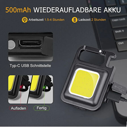 Anahtarlıklı Fener Fener Cob Led (5060)