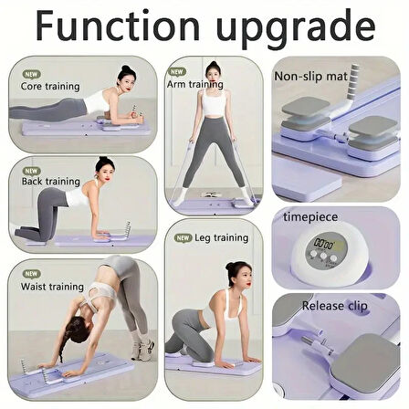 8&amp;apos;i 1 Arada Çok Fonksiyonlu ABS Yoga &amp;amp; Pilates Tahtası (5060)