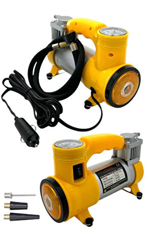 Elektrikli Araba Lastik Şişirme / 150 PSI - 12V / Taşınabilir Metal Hava Kompresörü (5060)