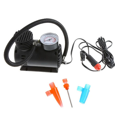 Oto Araç Mini Kompresör Hava Kompresörü 12 V 250 Psı Araba Hava Pompası Lastik Şişirici Taşınabilir (5060)