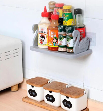 Kuğu Tasarımlı Kendinden Yapışkanlı Raf (5060)