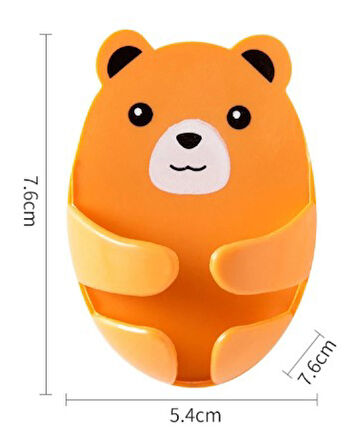 Ayıcık Desenli Çok Amaçlı 4 lü Fiş Tutucu (5060)