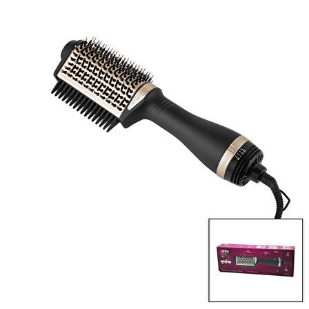 SAÇ KURUTMA - ŞEKİL MAKİNESİ 3 KADEME ISI AYARI 360 DERECE DÖNEN KABLO SERAMİK KAPLAMA FIRÇA 1200W SHD-1731 (5060)