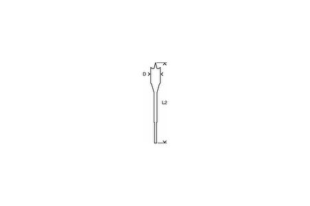 Bosch 10X152 Altıgen Yassı Ahşap Maktap Ucu