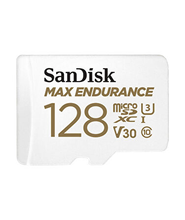 SanDisk MAX ENDURANCE microSDXC 128GB + SD Adapter - for home security cameras &amp; dashcams