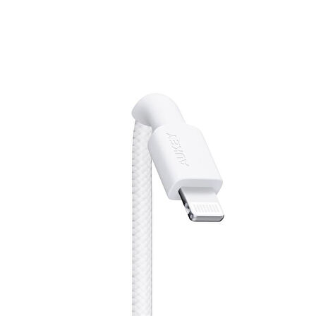 AUKEY CB-BAL7-WH NAYLON ÖRGÜLÜ USB-A LİGHTNİNG KABLOSU 0.9MT
