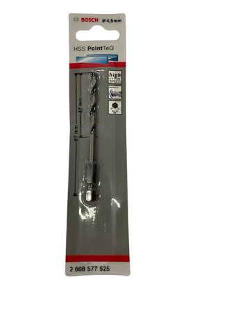Bosch Point TeQ Altıgen Şaftlı Hss Matkap Ucu 4,5 mm