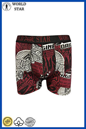 Aria's Closet Likralı Pamuklu Renkli Erkek Boxer