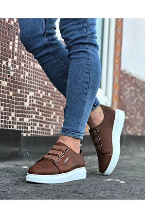  WG026 Taba Kalın Taban Casual Erkek Ayakkabı