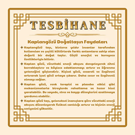 Gümüş Renk Metal Zincirli Küre Kesim Çoklu Kaplan Gözü Doğaltaş Kombinli Erkek Enerji Bilekliği